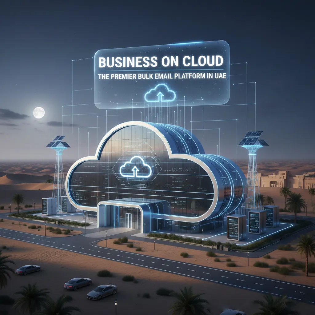 Cloud Business Platform Illustration